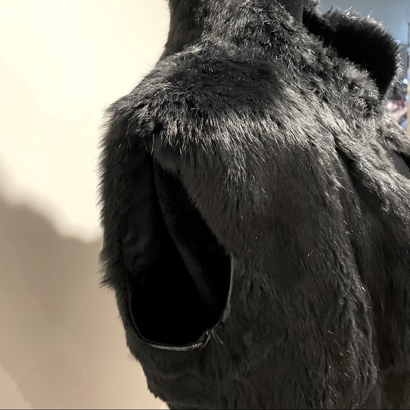 Michael Kors Real Rabbit Fur Vest - RARE Women Fitted Coat Size Medium - Picture 4 of 14